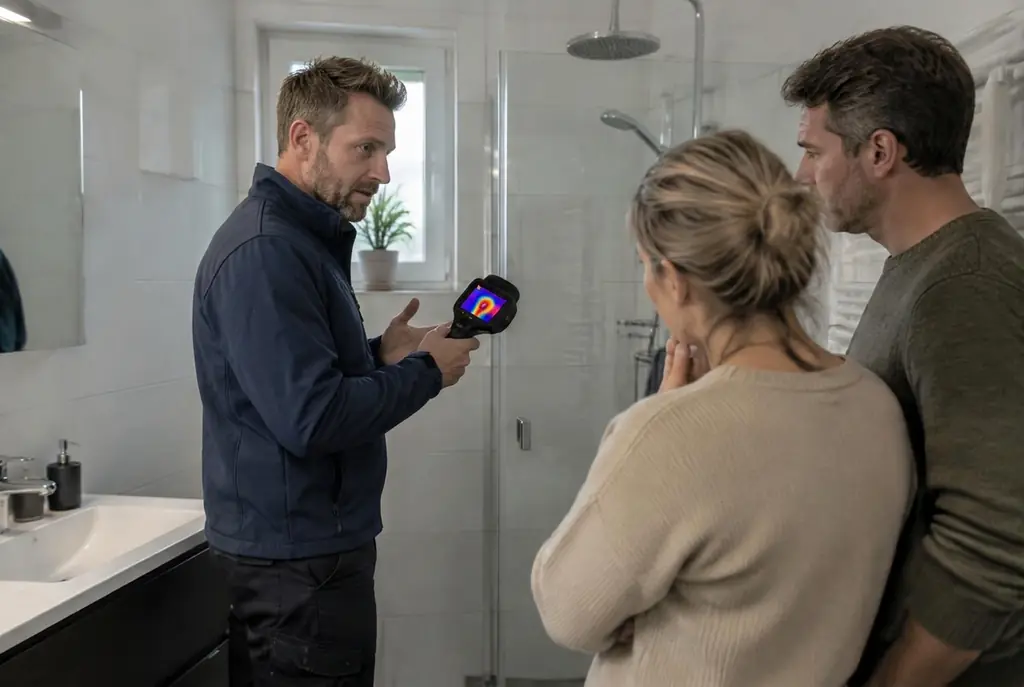 Lekdetectie Nijkerk – specialist legt bevindingen uit aan bewoner