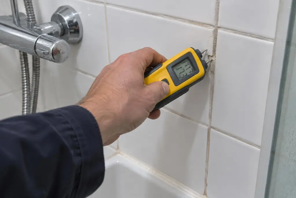 Lekdetectie Nijkerk – vochtmeter op badkamertegels bij de douche